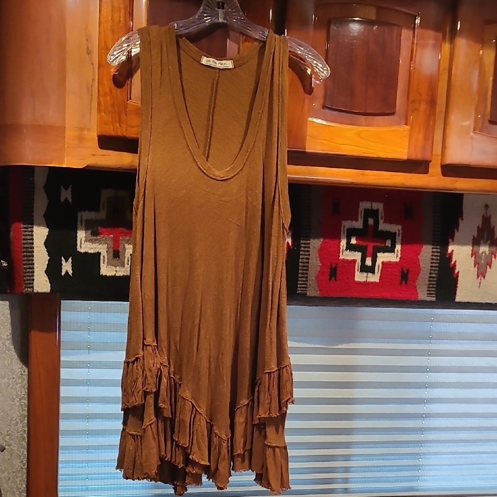 We The Free Earthy Brown Knit Top